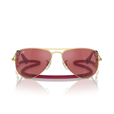 Ray-Ban Okulary Przeciwsłoneczne RJ9506S 223/B5 Junior Aviator Złoto/Czerwony Dziecięce