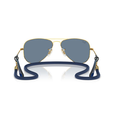Ray-Ban Okulary Przeciwsłoneczne RJ9506S 223/1U Junior Aviator Złoty/Niebieski Lustro Dziecięce
