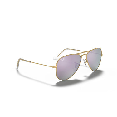 Ray-Ban Okulary Przeciwsłoneczne RJ9506S 249/4V Junior Aviator Złote/Fioletowe Dziecięce