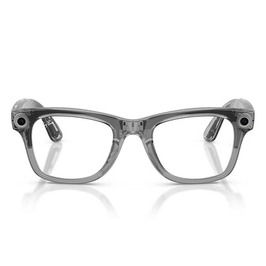 Ray-Ban Occhiali da Sole RW4012 6840MF Meta Wayfarer (Gen 2) Grigio Trasparente/Trasparente Zaffiro Unisex Fotocromatici 4