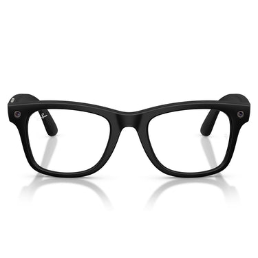 Ray-Ban Occhiali da Vista RW4011 601SSB Meta Wayfarer Gen 3 Nero Opaco/Trasparente con Filtro Luce Blu Unisex