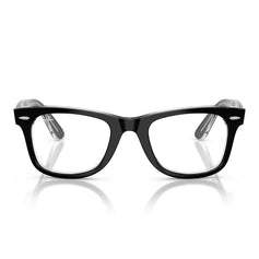 Ray-Ban Occhiali da Vista RX4340V 2034 Wayfarer Ease Nero su Trasparente/Trasparente Unisex