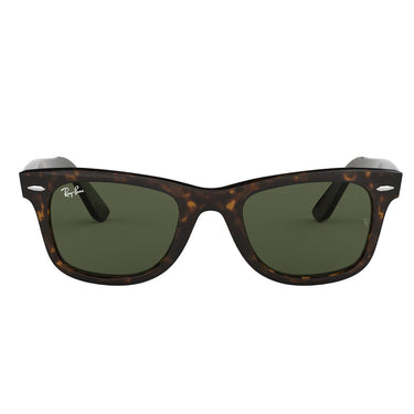 Ray-Ban Sonnenbrille RB2140 902 Wayfarer Classic Original Havana-Grün G-15 Unisex