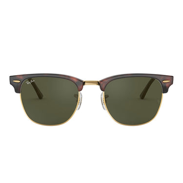 Ray-Ban Sonnenbrille RB3016 W0366 Clubmaster Schildpatt/Grün G-15 Unisex