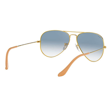 Ray-Ban Okulary Przeciwsłoneczne RB3025 001/3F Aviator Gradient Złoto/Niebieski Unisex 6
