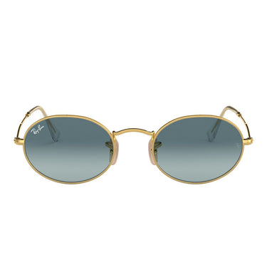 Ray-Ban Sunglasses RB3547 001/3M Oval Gold/Blue Gradient Unisex