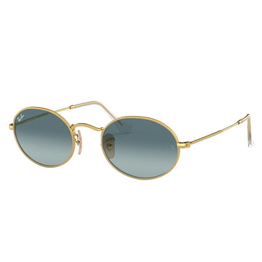 Ray-Ban Okulary Przeciwsłoneczne RB3547 001/3M Owalne Złoto/Niebieski Gradient Unisex 2