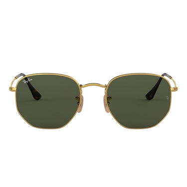 Ray-Ban Gafas de Sol RB3548N 001 Hexagonal Oro/Verde G-15 Unisex