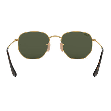 Ray-Ban Okulary Przeciwsłoneczne RB3548N 001 Hexagonal Złoty/Zielony G-15 Unisex5