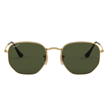 Ray-Ban Sunglasses RB3548N 9069A5 Hexagonal Gold/Green G-15 Unisex