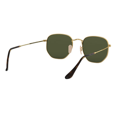 Ray-Ban Okulary Przeciwsłoneczne RB3548N 9069A5 Sześciokątne Złote/Zielone G-15 Unisex 6