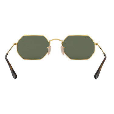 Ray-Ban Okulary Przeciwsłoneczne RB3556N 001 Octagonal Złoty/Zielony G-15 Unisex 5