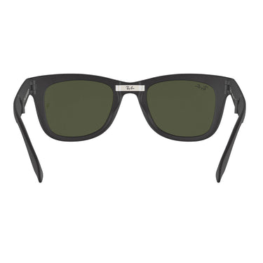 Ray-Ban Sonnenbrille RB4105 601S Wayfarer Faltbar Schwarz Matt/Grün G-15 Unisex 5
