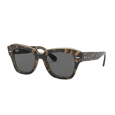 Ray-Ban Sonnenbrille RB2186 1292B1 State Street Havana/Dunkelgrau Unisex 1