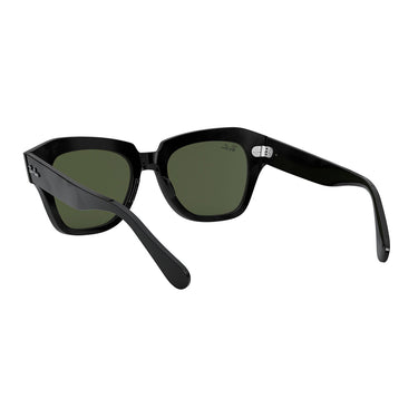 Ray-Ban Sonnenbrille RB2186 901/31 State Street Schwarz-Grün G-15 Unisex 2