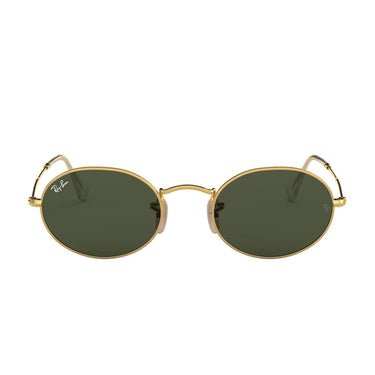 Ray-Ban Lunettes de Soleil RB3547 001/31 Ovales Or/Vert G-15 Unisexe