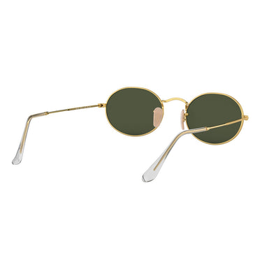 Ray-Ban Okulary Przeciwsłoneczne RB3547 001/31 Owalne Złote/Zielone G-15 Unisex 4