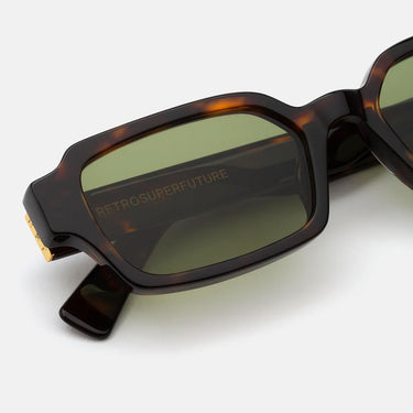 RetroSuperFuture Occhiali da Sole Carino 3627 8ZE Marrone Verde Unisex 4