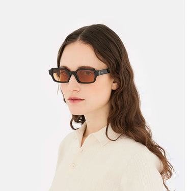 RetroSuperFuture Occhiali da Sole Carino Refined MYS Nero Arancione Unisex 3
