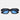 RetroSuperFuture Okulary Przeciwsłoneczne Caro Azure F0E Czarny/Niebieski Unisex