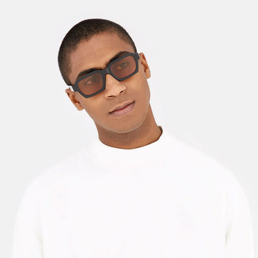 RetroSuperFuture Okulary Przeciwsłoneczne Caro Refined 4KJ Czarny/Brązowy Unisex 4