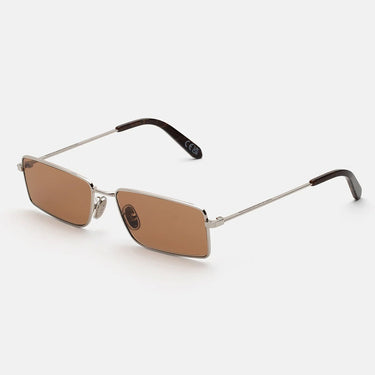 RetroSuperFuture Okulary Przeciwsłoneczne Chopper Brown Marble BM5 Srebrny/Brązowy Cieniowany Unisex