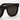 RetroSuperFuture Okulary Przeciwsłoneczne Ciccio Black J6C Nero/Nero Unisex 3
