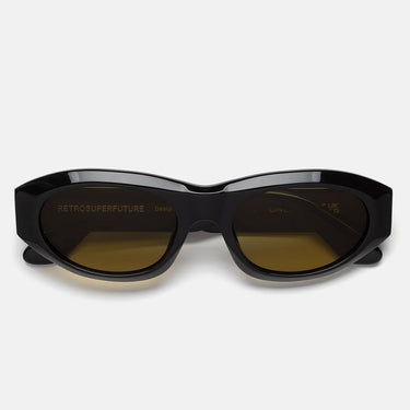 RetroSuperFuture Okulary Przeciwsłoneczne Cinema Vintage Brown QRV Nero/Giallo Unisex