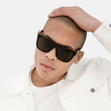 RetroSuperFuture Okulary Przeciwsłoneczne Flat Top Black FZQ Nero/Nero Unisex 5