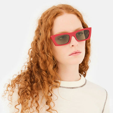 RetroSuperFuture Okulary Przeciwsłoneczne Fred 2.0 Rossissimo E7D Czerwono/Zielone Unisex 7