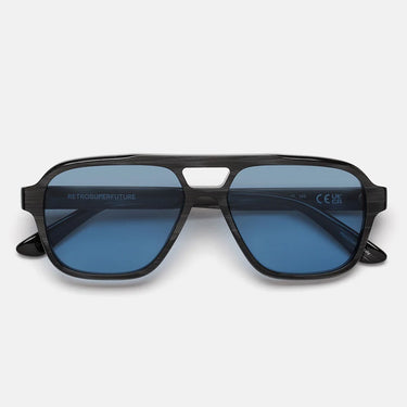 RetroSuperFuture Okulary Przeciwsłoneczne Maneval Black Cat 0JT Nero/Blu Unisex