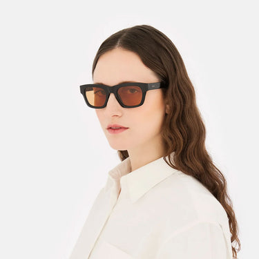 RetroSuperFuture Occhiali da Sole Sintesi Refined ZOR Nero Arancione Unisex 4