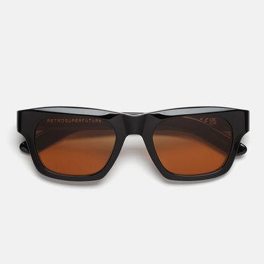 RetroSuperFuture Occhiali da Sole Sintesi Refined ZOR Nero Arancione Unisex