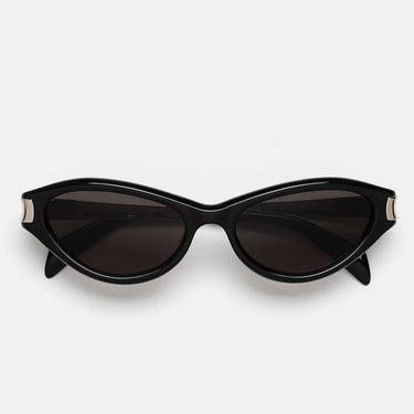 RetroSuperFuture Occhiali da Sole Solazu Black & Silver QYE Argento/Nero Unisex