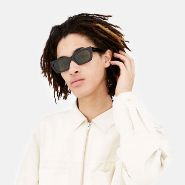 RetroSuperFuture Okulary Przeciwsłoneczne Teddy 3627 9RZ Havana/Verde Unisex