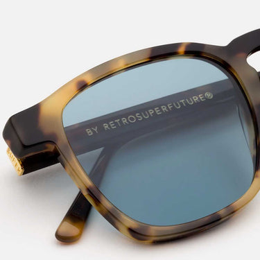 RetroSuperFuture Okulary Przeciwsłoneczne Unico Cheetah V8F Havana/Niebieskie Unisex 3