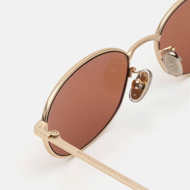 RetroSuperFuture Okulary Przeciwsłoneczne Uovo Graffiato V21 Złoto/Czerwony Unisex 3