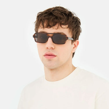 RetroSuperFuture Okulary Przeciwsłoneczne Vico Havana Striata XDK Brązowy/Ciemnoszary Unisex 4