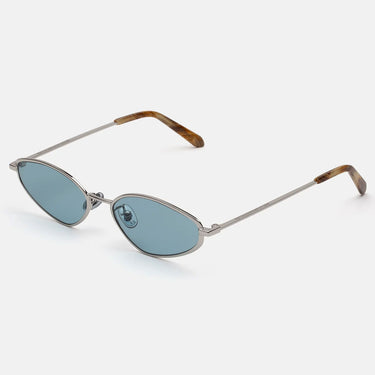 RetroSuperFuture Occhiali da Sole Zyra Graffiato COC Argento Azzurro Unisex 2