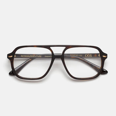 RetroSuperFuture Occhiali da Vista Numero 152 3627 3KO Marrone Trasparente Unisex