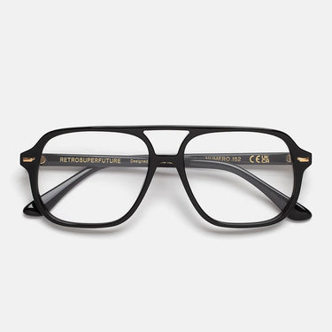 RetroSuperFuture Occhiali da Vista Numero 152 Black Z7X Nero Trasparente Unisex