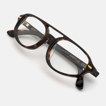 RetroSuperFuture Occhiali da Vista Numero 153 3627 8K8 Marrone Trasparente Unisex 3