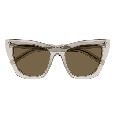 Saint Laurent Occhiali da Sole SL 214 KATE 032 New Wave Beige/Marrone Donna
