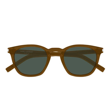 Saint Laurent Occhiali da Sole SL 28 057 Marrone/Verde Unisex
