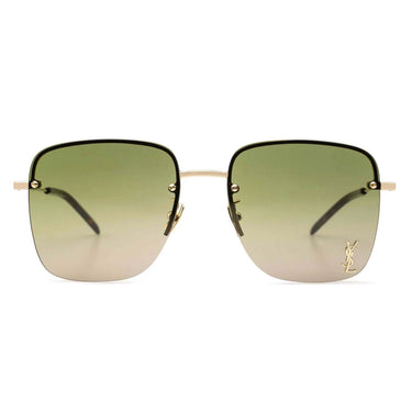 Saint Laurent Okulary Przeciwsłoneczne SL 312 M 003 Złoto/Zielony Damskie