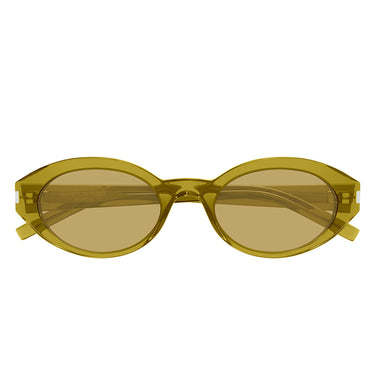 Saint Laurent Okulary Przeciwsłoneczne SL 567 004 Zielony/Brązowy Unisex