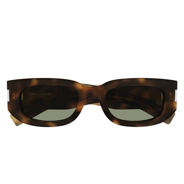 Saint Laurent Okulary Przeciwsłoneczne SL 697 002 Havana/Zielony Unisex