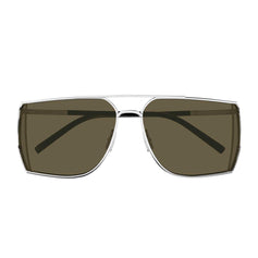 Saint Laurent Occhiali da Sole SL 750 003 Argento/Marrone Uomo