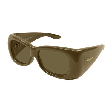 Saint Laurent Occhiali da Sole SL 901 HOWL 009 Marrone Fango/Marrone Unisex 1