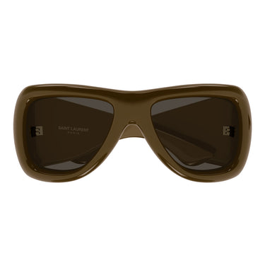 Saint Laurent Occhiali da Sole SL 902 HOWL 006 Marrone Marrone Scuro Unisex